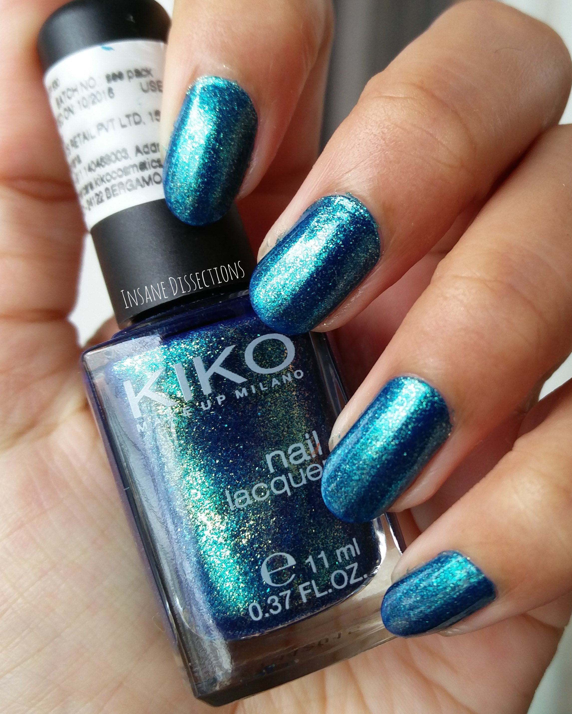 KIKO 335 - gorgeous royal blue jelly - Review and swatches - Lucy's Stash